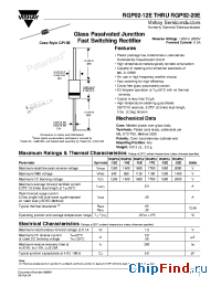 Datasheet RGP02-14E manufacturer Vishay
